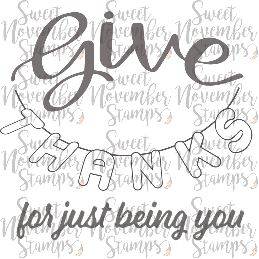 Digital Stamp - Sentiment Pack:  Give & Thanks 3 pack