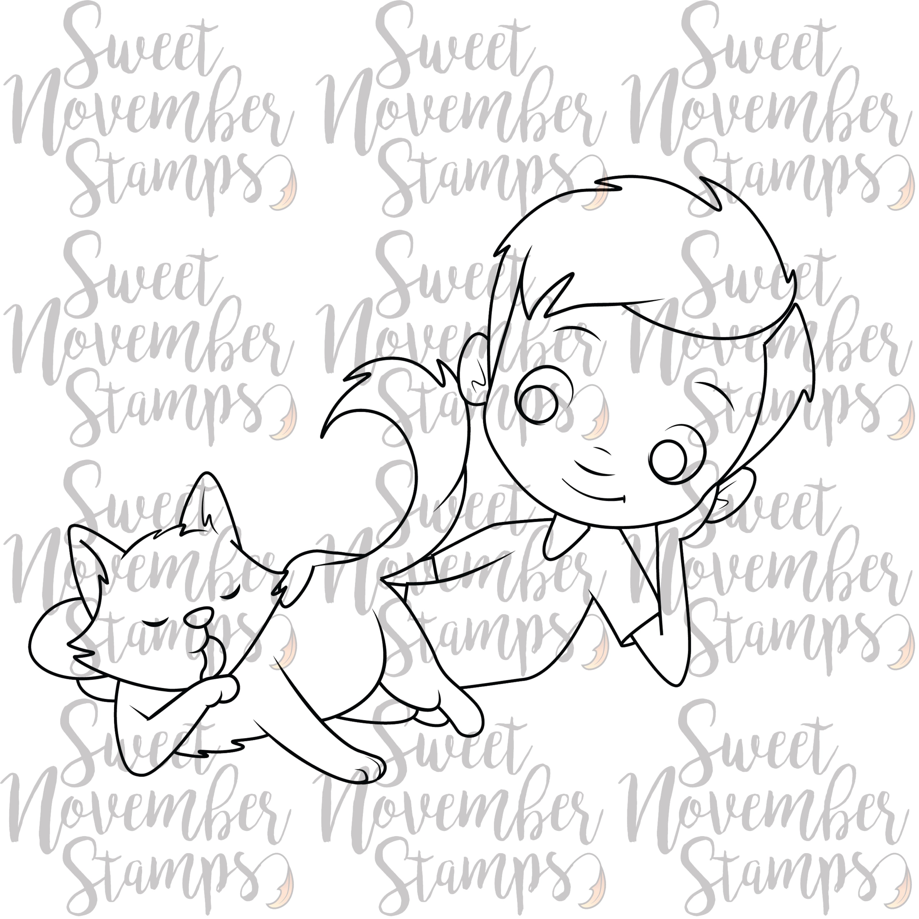 Digital Stamp - Cats Rule - Kirk and Sulu