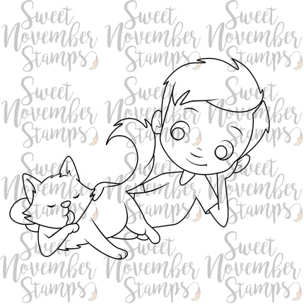 Digital Stamp - Cats Rule - Kirk and Sulu