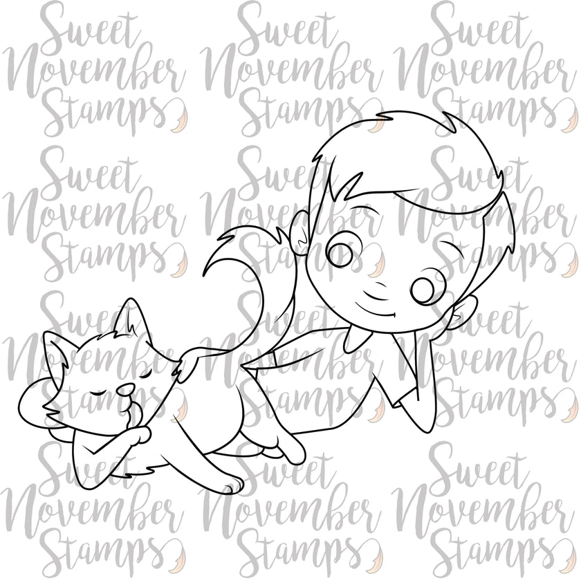 Digital Stamp - Cats Rule - Kirk and Sulu