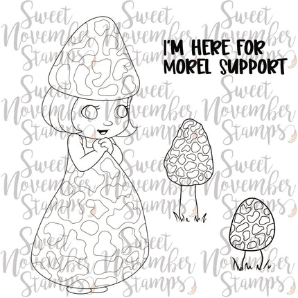 Digital Stamp - Midsummer Mushroom Collection: Morel