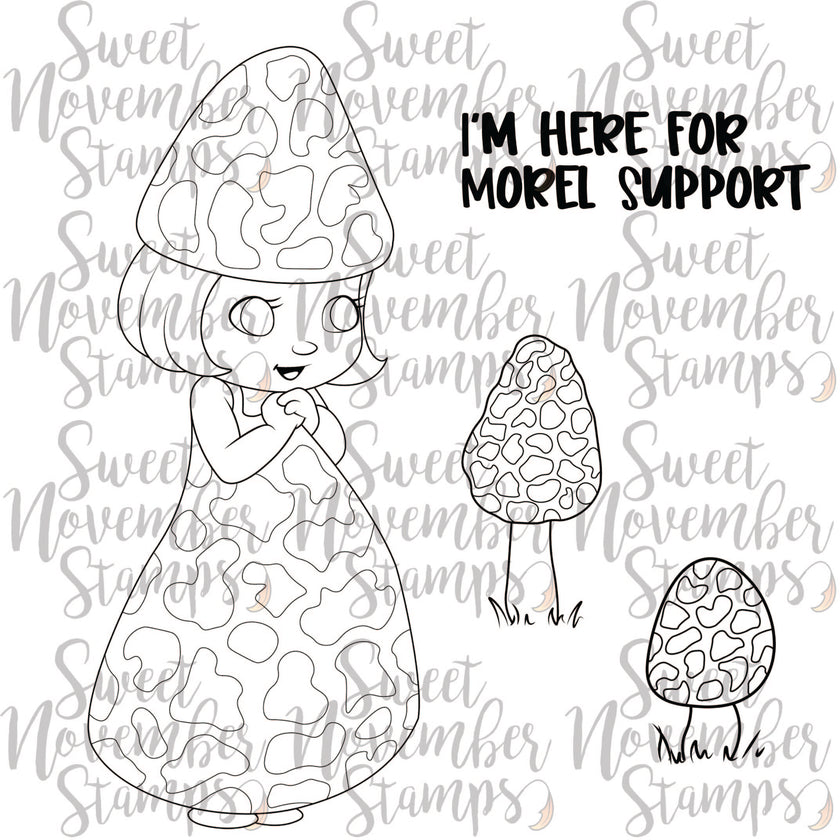 Digital Stamp - Midsummer Mushroom Collection: Morel