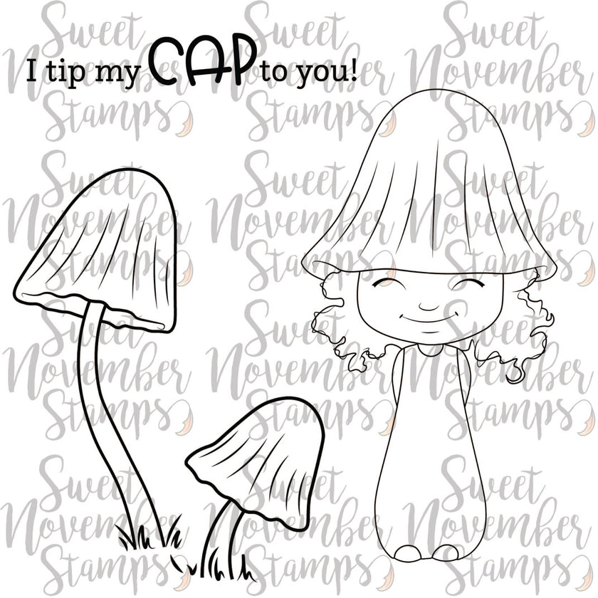 Digital Stamp - Midsummer Mushroom Collection: Pixie Cap