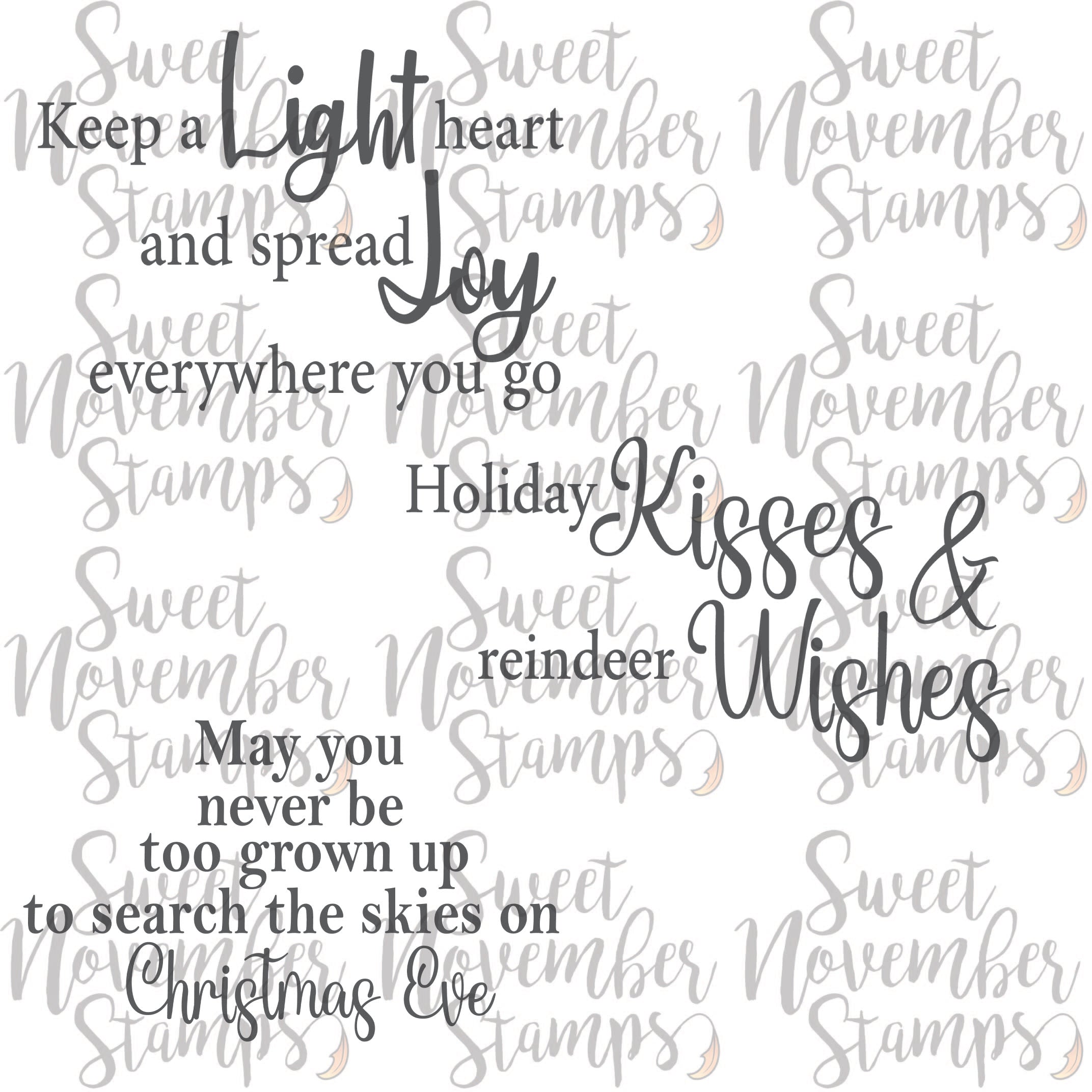 Digital Stamp - Reindeer Games: Sentiment Pack