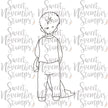 Digital Stamp: Christmas is Back: Boy Standing