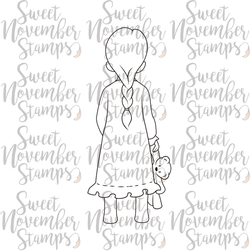 Digital Stamp: Christmas is Back: Girl Standing