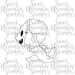 Digital Stamp - This way to candy: Trick or Treater Wolf