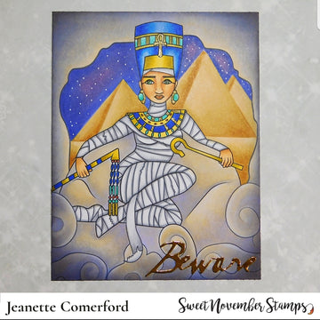 Digital Stamp - Ladies of All Hallow's Eve: Queen Amunet