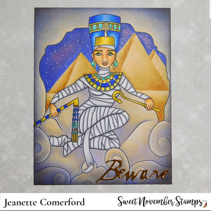 Digital Stamp - Ladies of All Hallow's Eve: Queen Amunet