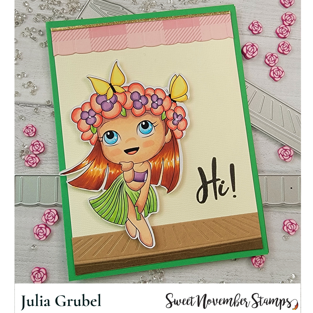 Digital Stamp - Tropical Flutterbees: Ulani