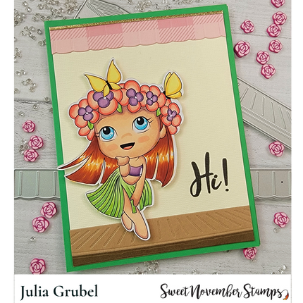 Digital Stamp - Tropical Flutterbees: Ulani