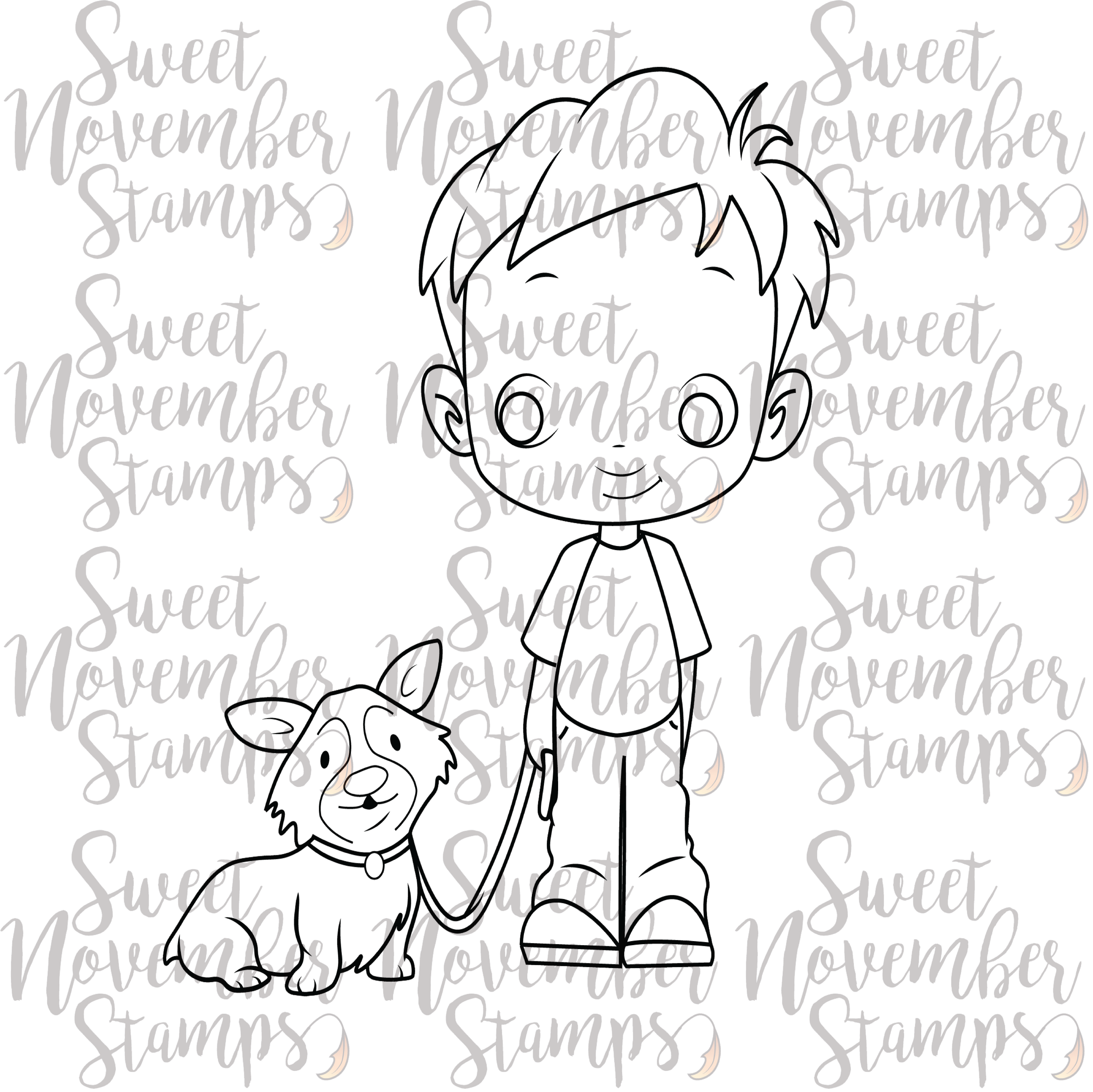 Digital Stamp - Puppy Love: Ben and Jerry