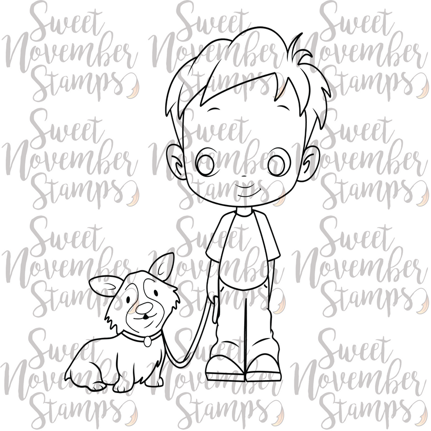 Digital Stamp - Puppy Love: Ben and Jerry