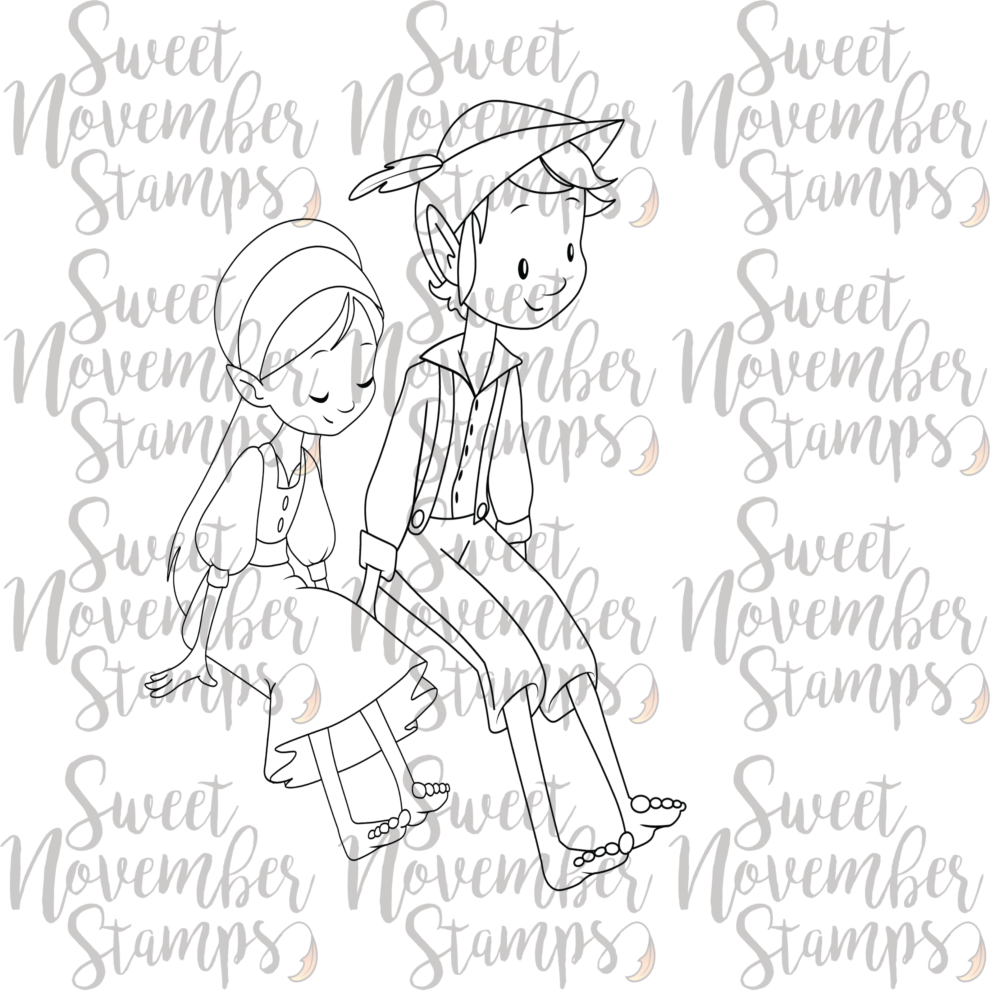 Digital Stamp - The Brownies: Fennel and Fern