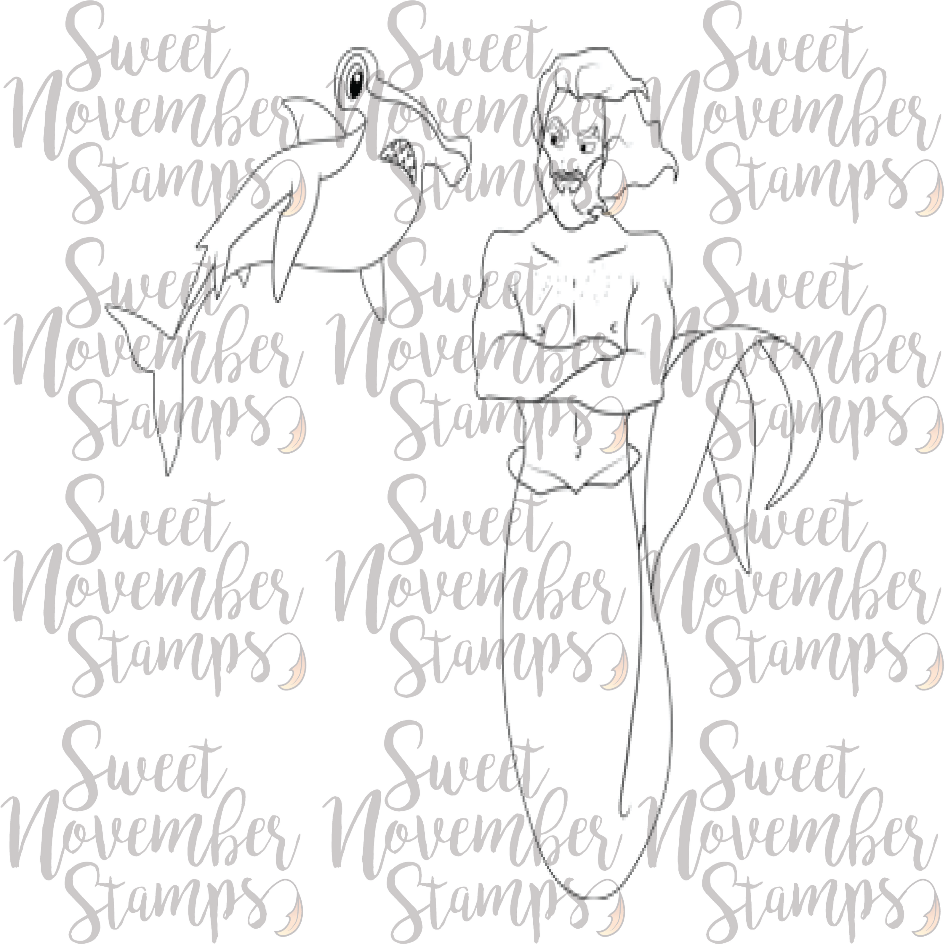 Digital Stamp - Fluke Swiftfin and M.C. Hammerhead