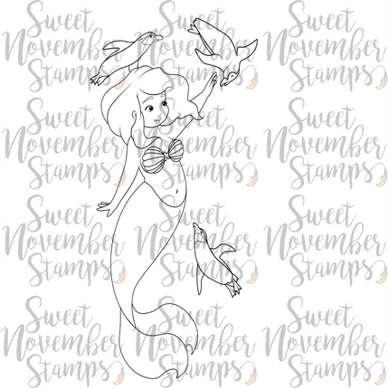 Digital Stamp - Harbor Sunnyshore with Rocky, Jetty and Hopper