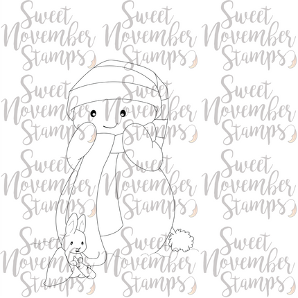 Digital Stamp - Snow Friends: Melton