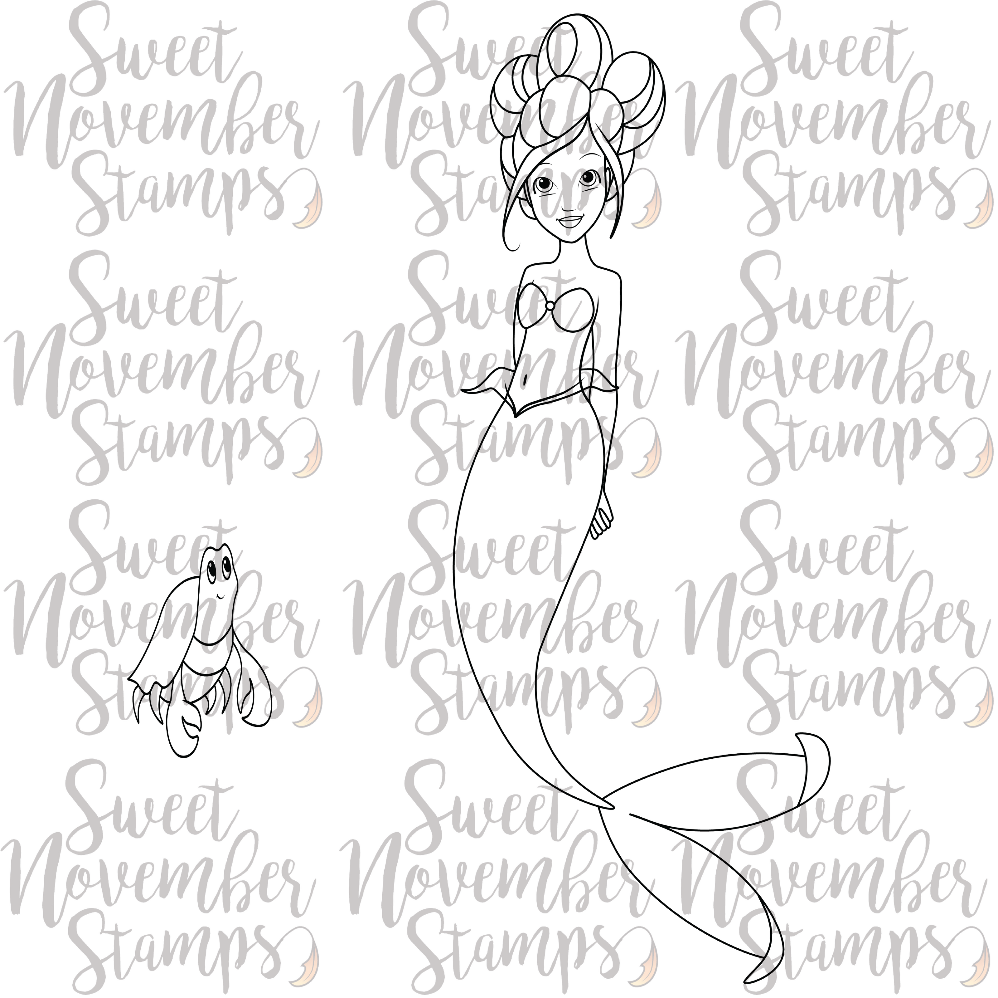 Digital Stamp - Sweet November Vault: Sandy Breakwater and Mamma Crabby