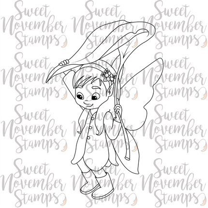 Digital Stamp - Fairy Tot: April