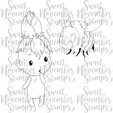 Digital Stamp - Bud and Beezer