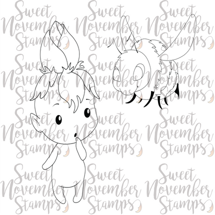 Digital Stamp - Bud and Beezer