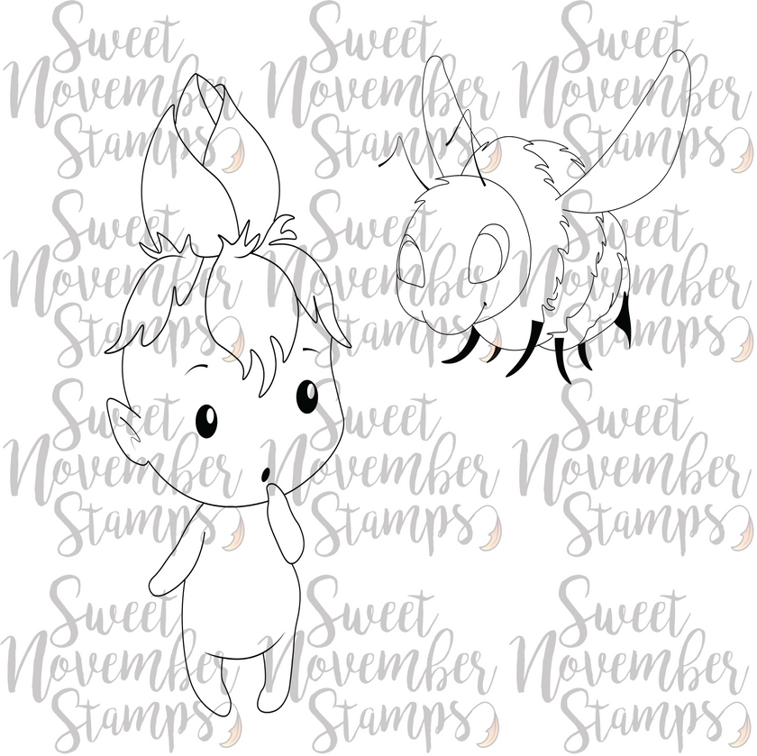 Digital Stamp - Bud and Beezer