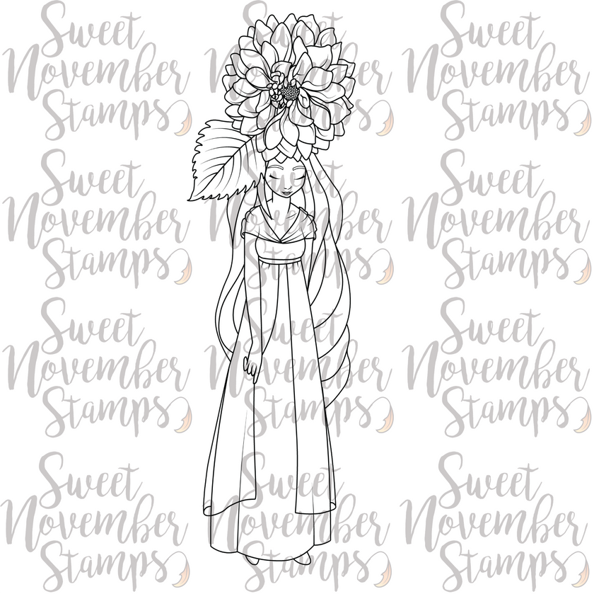 Digital Stamp - Dahlia Fae