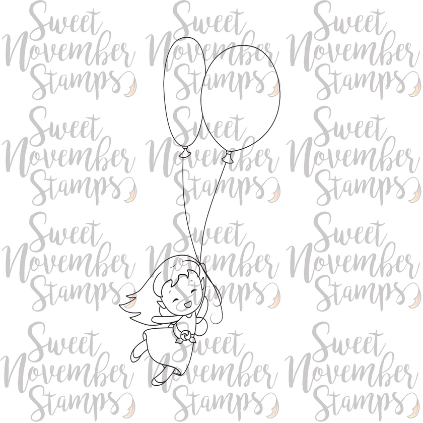 Digital Stamp - Sweet November Vault: Daphne's Balloons