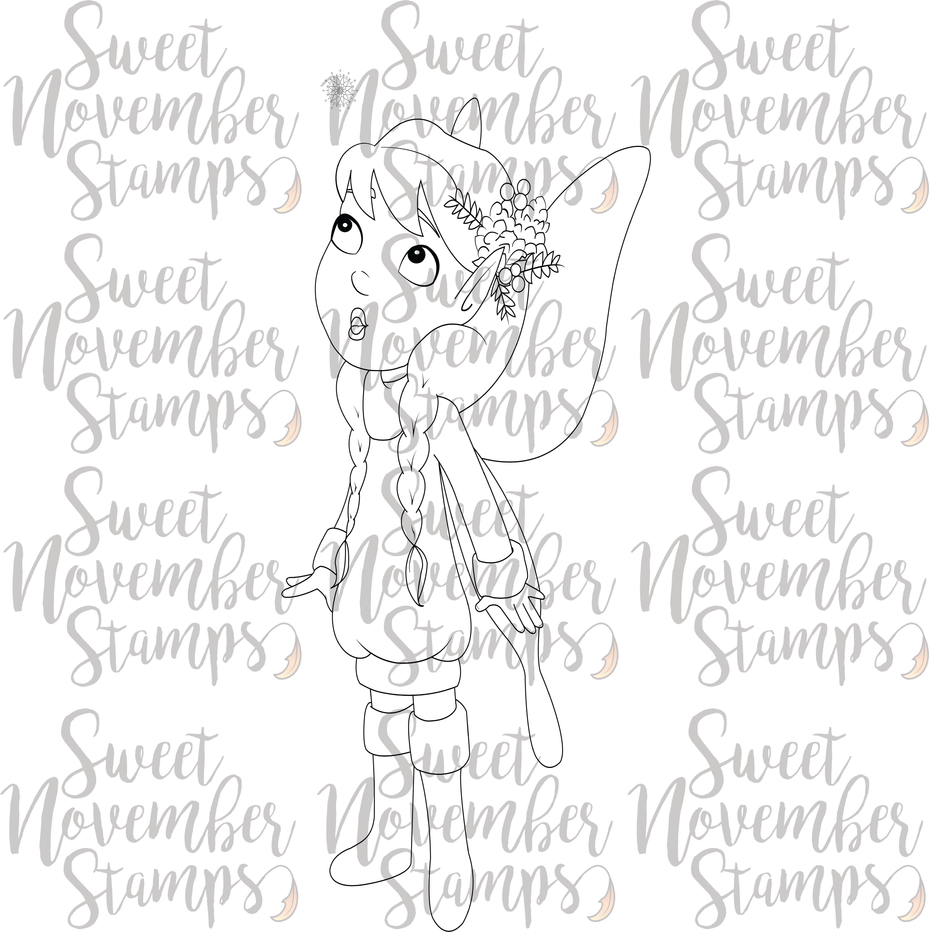 Digital Stamp - Fairy tot:  December