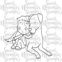 Load image into Gallery viewer, Digital Stamp - Puppy Love: Duncan and Donut
