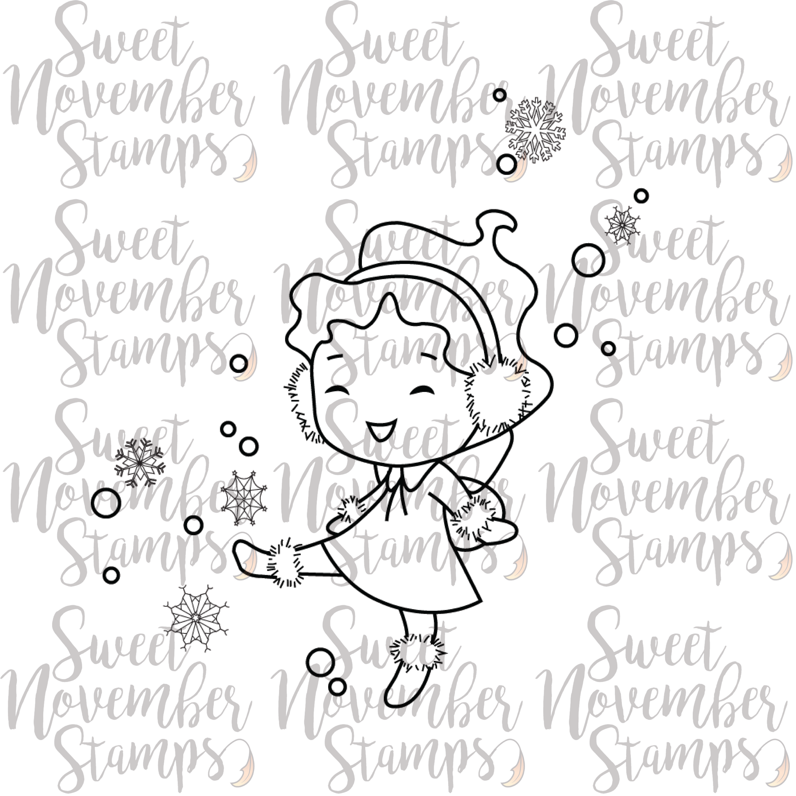 Digital Stamp - Fairwee: Snow Flurry Emaline
