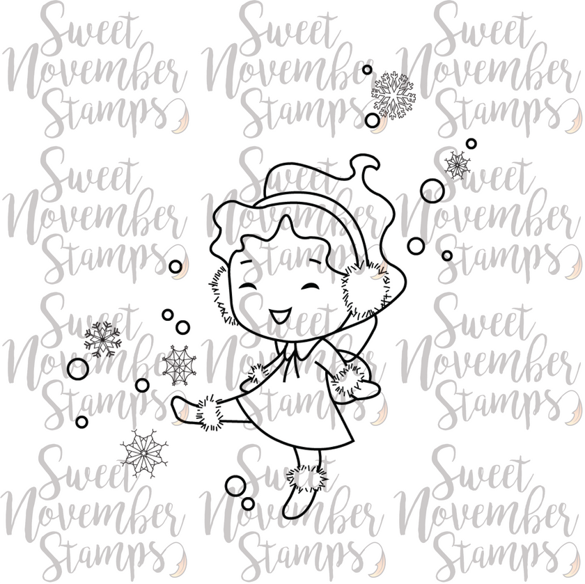 Digital Stamp - Fairwee: Snow Flurry Emaline