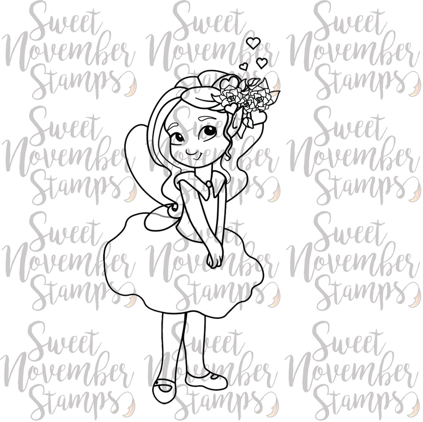 Digital Stamp - Fairy Tot: February