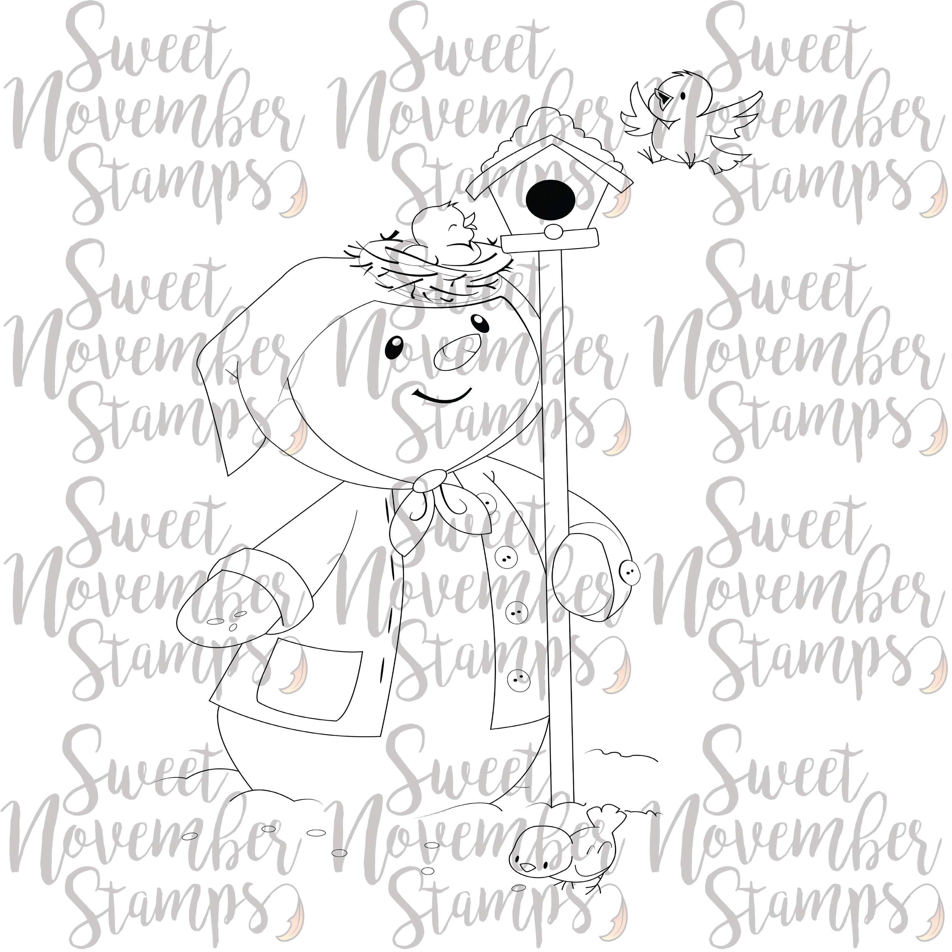 Digital Stamp - Snow Friends: Freezia