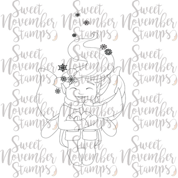 Digital Stamp - Fairy Tot: January