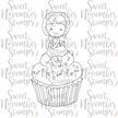 Digital Stamp - Sweet November Vault: Josie's Cupcake