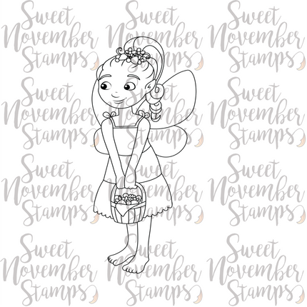 Digital Stamp - Fairy Tot: July