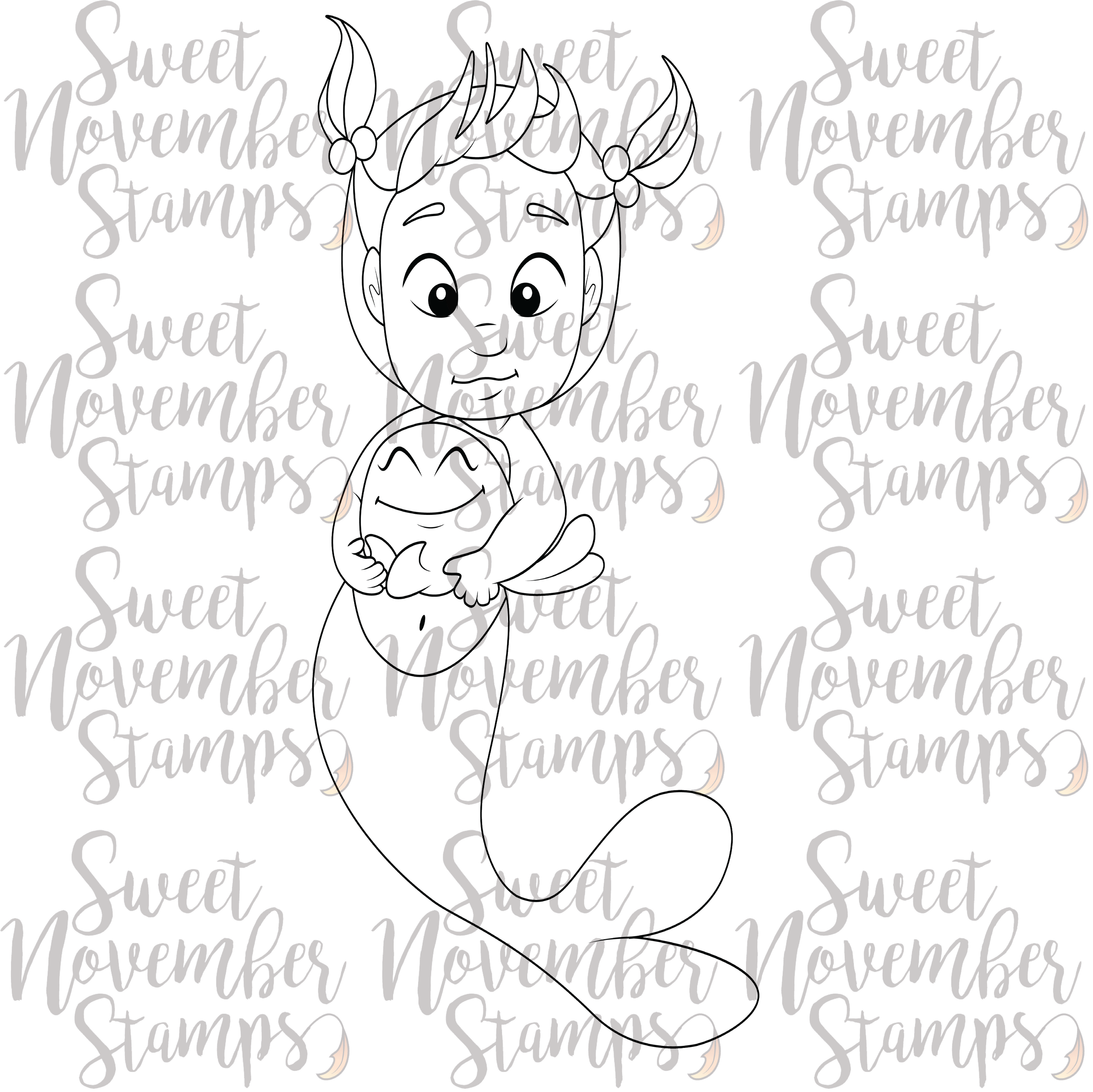 Digital Stamp - June Mertot