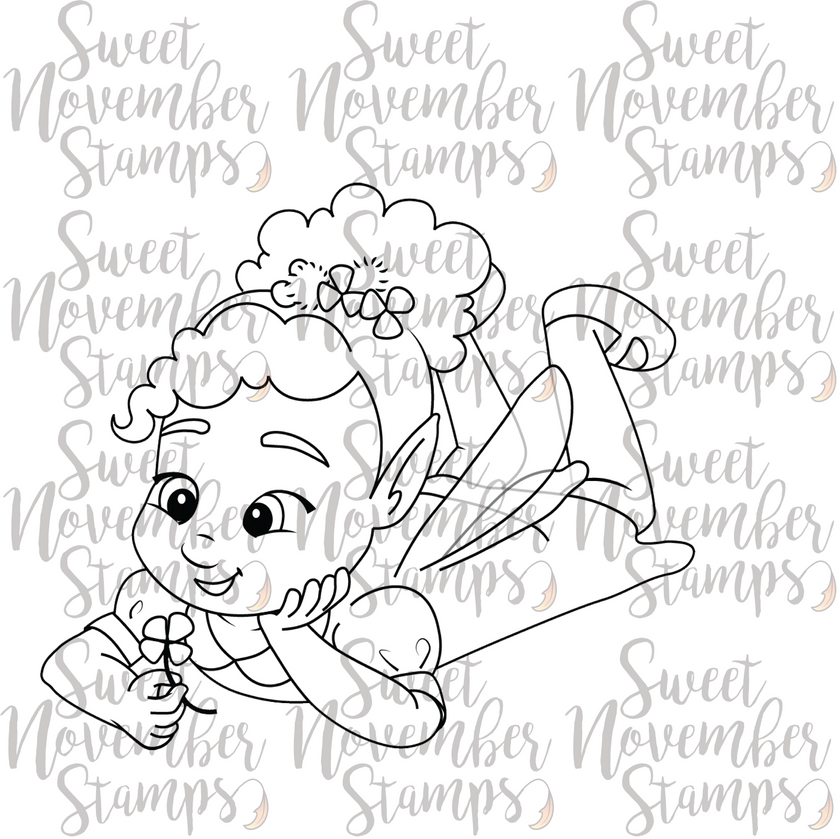 Digital Stamp - Fairy Tot: March