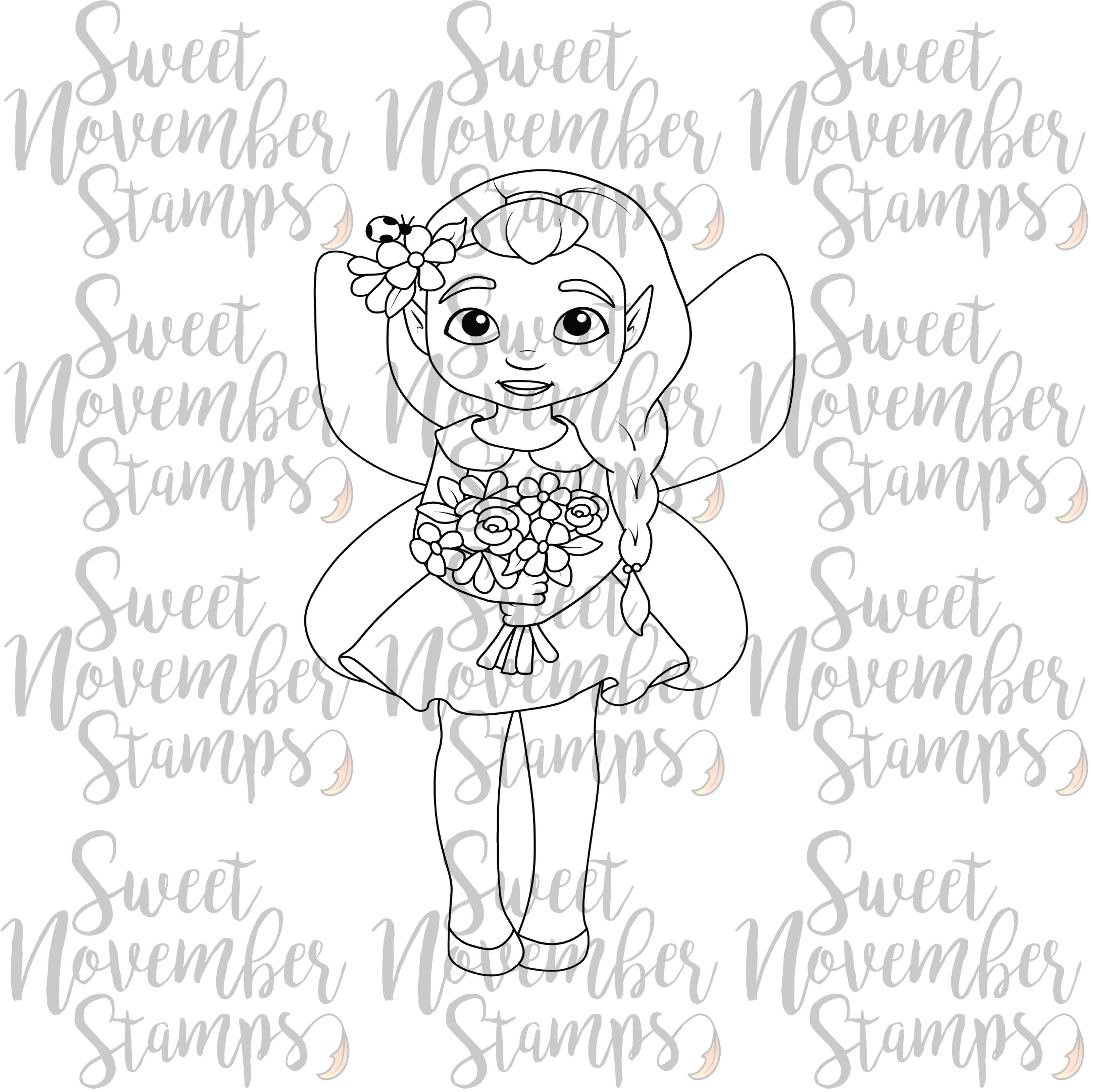 Digital Stamp - Fairy Tot: May