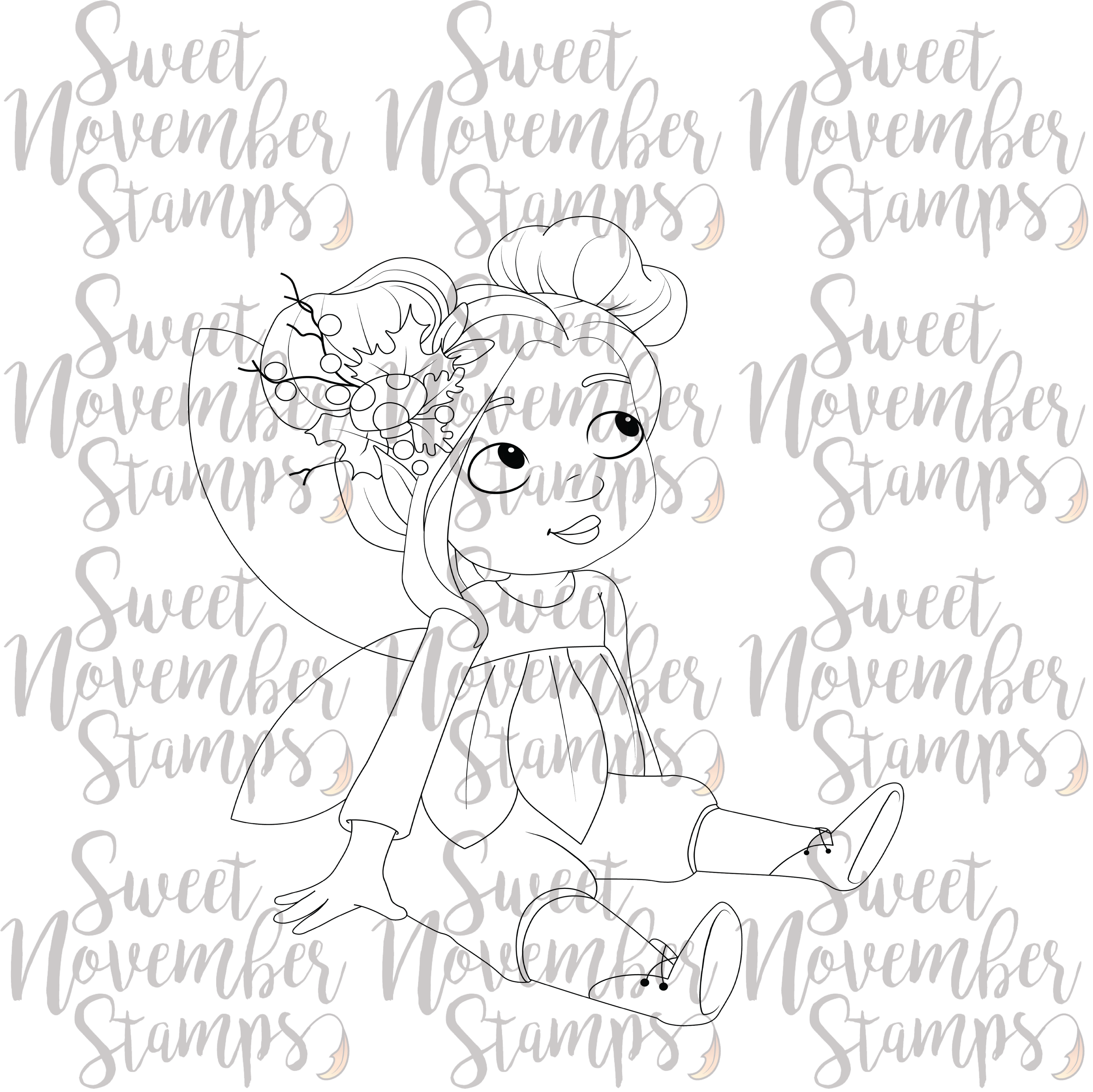 Digital Stamp - Fairy Tot: November
