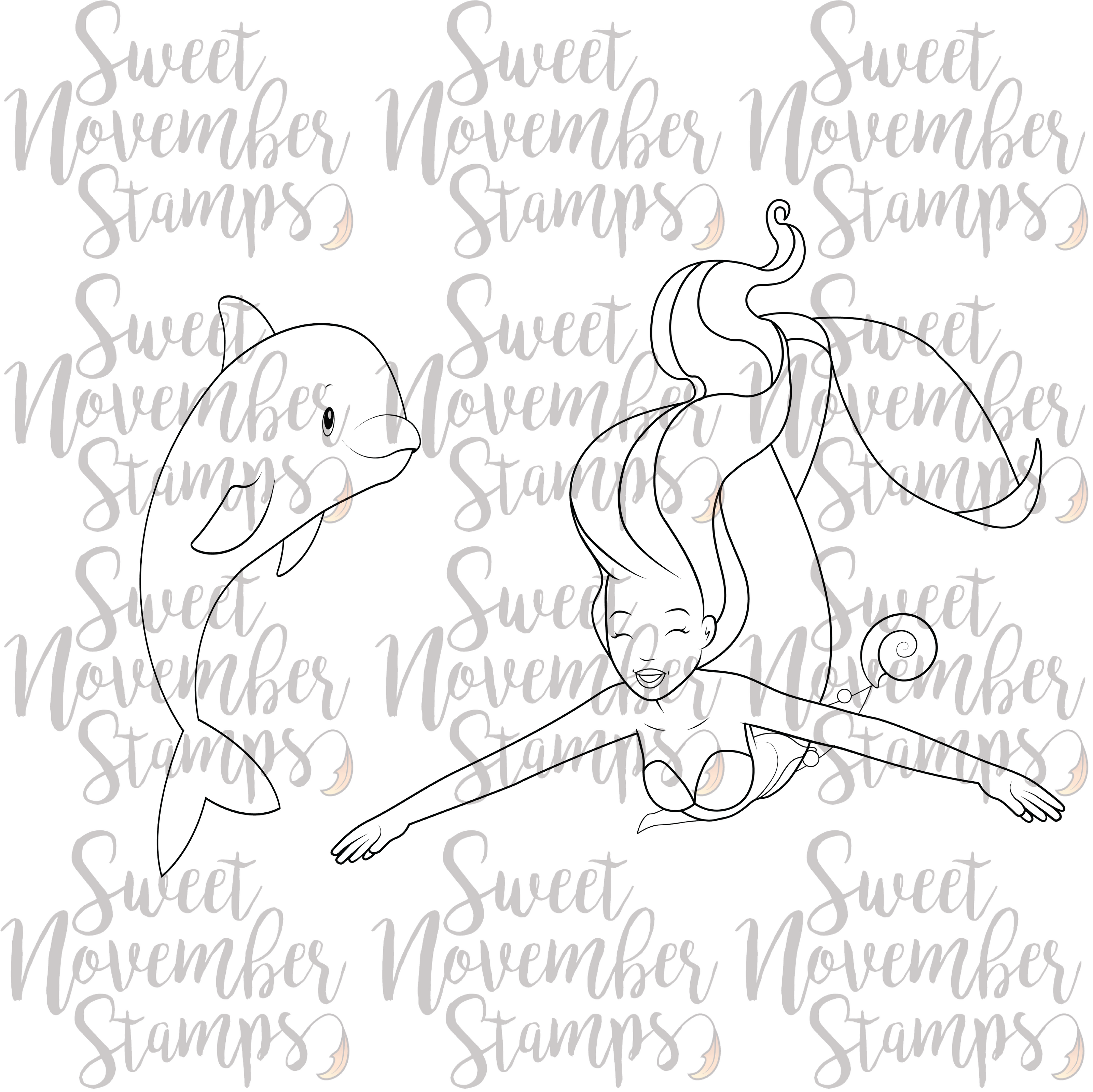 Digital Stamp - Sweet November Vault: Ocean Wavedancer and Echo