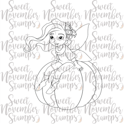 Digital Stamp - Fairy tot: October