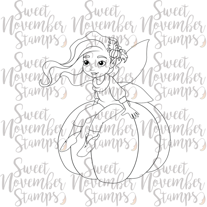 Digital Stamp - Fairy tot: October