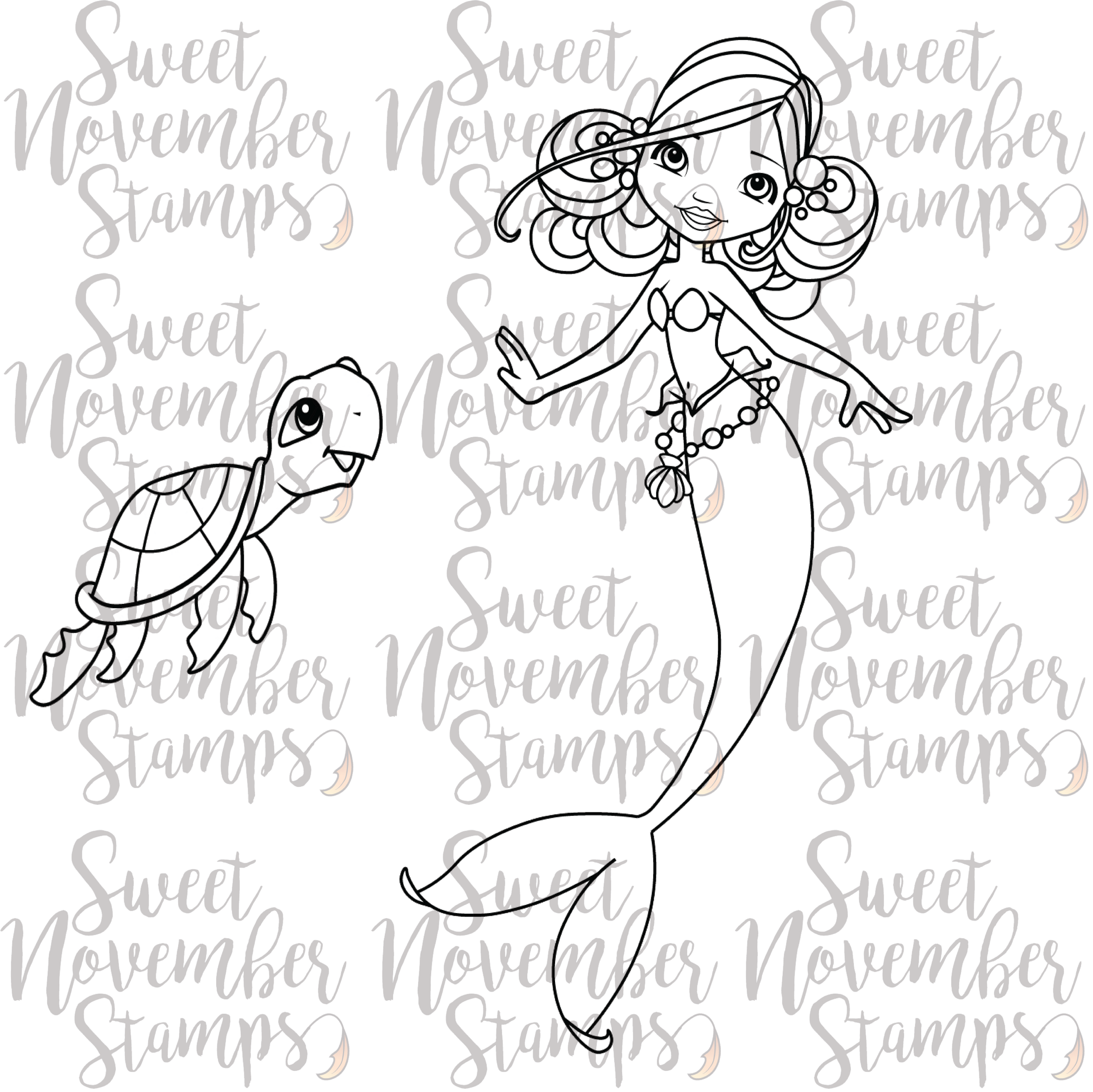 Digital Stamp - Sweet November Vault: Pearl Tidepool and Seamoor