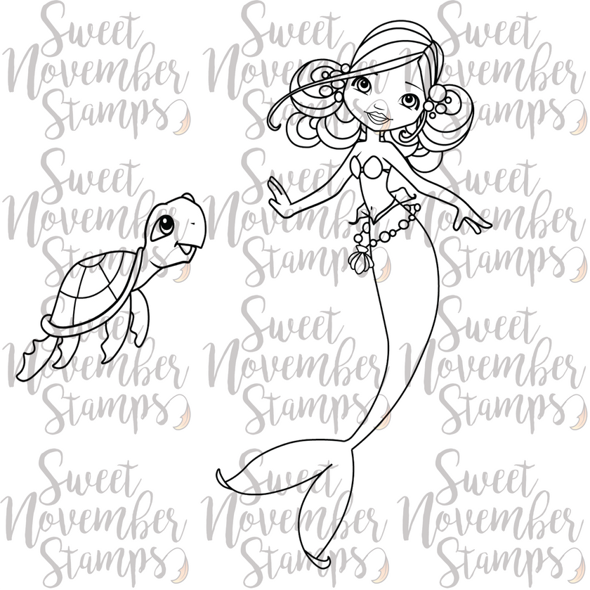 Digital Stamp - Sweet November Vault: Pearl Tidepool and Seamoor