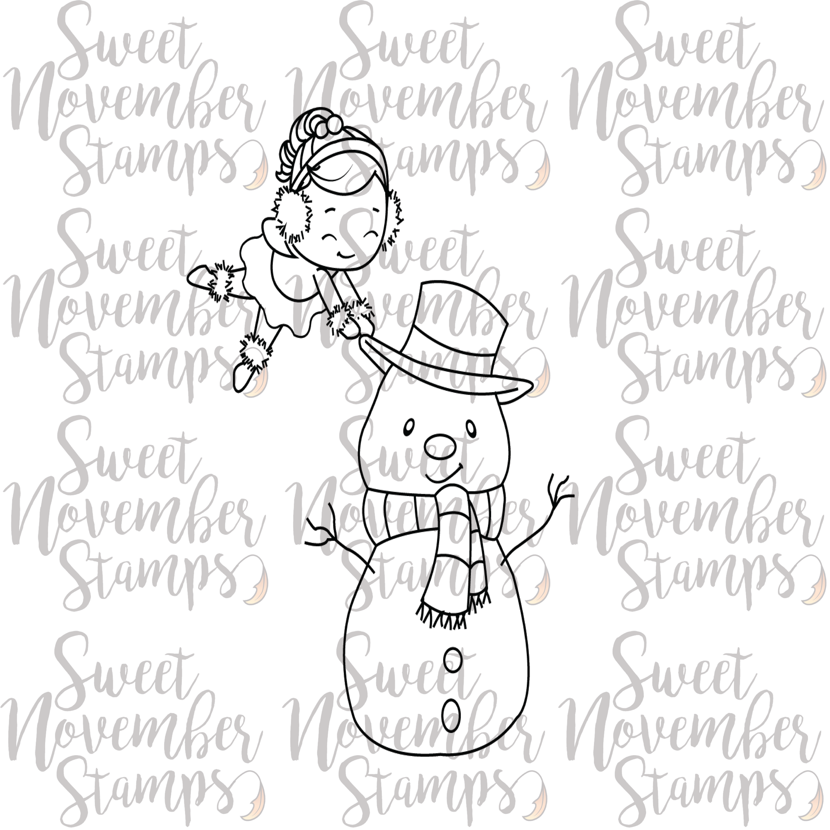 Digital Stamp - Sweet November Vault: Piper's Snowman