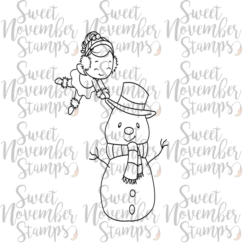 Digital Stamp - Sweet November Vault: Piper's Snowman