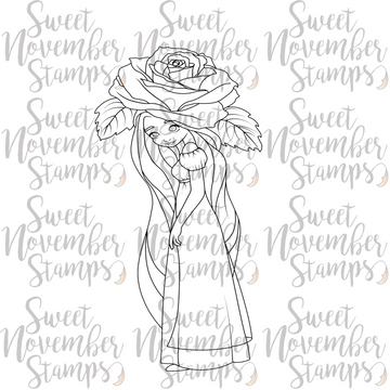 Digital Stamp - Rose Fae