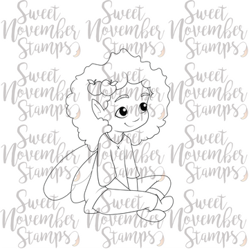 Digital Stamp - Fairy Tot: September